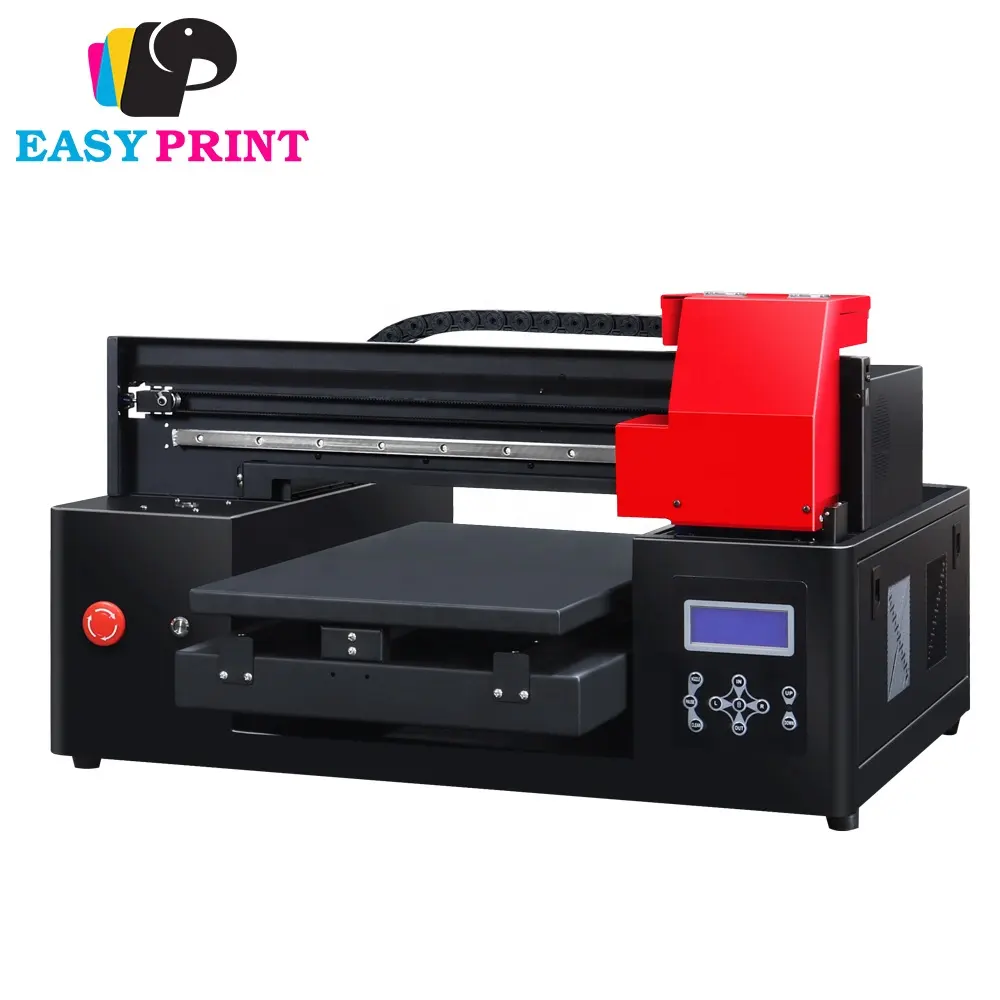 Refinecolor Sale A3 ukuran 5-warna LED Flatbed UV Inkjet Printer untuk ponsel Case Printing UV Printer kecil