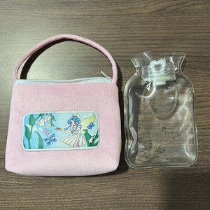Bouillotte en flanelle rose avec motif féerique pour le confort hivernal des mains, des pieds et de la taille, portable, pour étudiants - Product Image 3