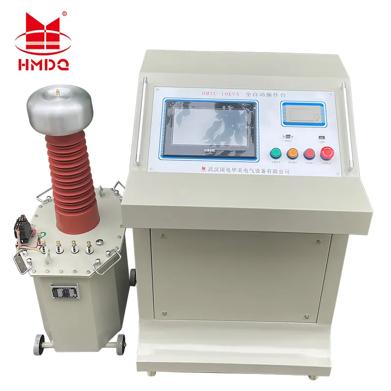 HMDQ high quality Electric oil insulated type testing transformer 50kva ac dc hipot tester 100kV