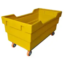 Custom mould for Rotomolded laundry truck cart rotomolded laundry trolley cart