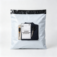 Sacs PolyMailer blancs, enveloppes en plastique résistantes aux déchirures avec fermeture autocollante et imperméable, sacs de livraison pour coursiers