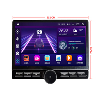 Stereo Mobil Android 10.6 / 13 Inci Dengan Tombol Fisik, Navigasi GPS, Head Unit Multimedia, Mendukung Kamera Mundur