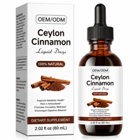 Gouttes buvables de cannelle de Ceylan pour adultes – Formule personnalisée pour l'énergie, la digestion et le soutien circulatoire à base de plantes