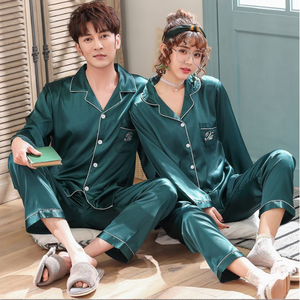 2025 Luxo Pijama Terno Pijama Conjuntos Casal Pijama Família Amante Noite Terno Homens & Mulheres Casual Home Clothing - Product Image 1