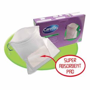 Wegwerpbaar draagbaar misselijkheidszakje met ritssluiting en diepdruk voor op reis - Product Image 1