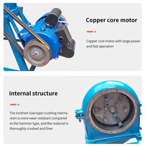 Electric <b>Cast</b> Iron Grain Corn Wheat Food <b>Powder</b> Pulverizer Grinder Machine New 220V for Farm Food Processing - Product Image 5