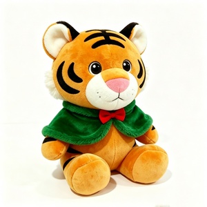Peluche tigre adorable personnalisée, peluche tigre pour décoration de chambre d'enfant, cadeau de Noël en peluche tigre, animal en peluche tigre sur le thème des fêtes - Product Image 2