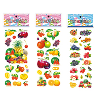 Werksgroßhandel pvc-obst-aufkleber teenager und kinder notebook wasserflasche koffer skateboard-aufkleber