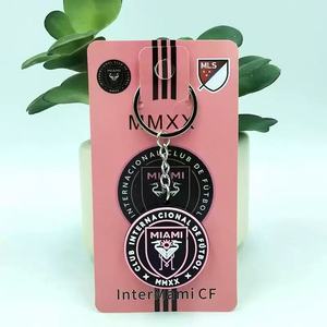 Rts Châu Âu đội bóng đá Keychain người hâm mộ cao su Câu lạc bộ Keyring Châu Âu bán buôn mềm <span class=keywords><strong>PVC</strong></span> bóng đá bóng đá Móc chìa khóa - Product Image 5