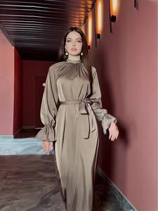 Nuevo Diseño Elegante Abaya Islámica Brillante Vestido Musulmán de Dubái para Mujeres Musulmanas - Product Image 3