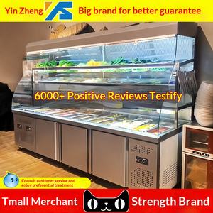 YINZHENG - Mostrador Comercial para Malatang, Vitrina Refrigerada de Vidrio para Hot Pot Sichuanés, Equipo de Refrigeración - Product Image 2