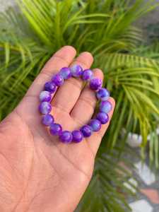 Bracelet en Sugilite Certifié : Perles de Sugilite Gel Rares des Vieilles Mines Sud-Africaines (11,5-9,5 mm) Perles Rondes en Pierre Violette pour Bracelet - Product Image 3
