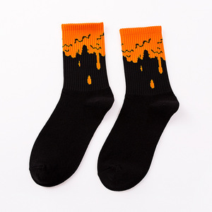 Thời Trang Phong Cách Hợp Thời Trang Nam Nữ Đường Phố Hip Hop Tất Cao Ống Bóng Rổ Thể Thao Tất Đệm Terry Đáy - Product Image 4