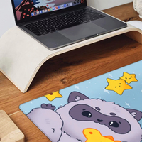 Tapis de souris de jeu étendu, grand tapis de bureau, base en caoutchouc antidérapante, bords cousus, surface imperméable pour ordinateur portable, clavier