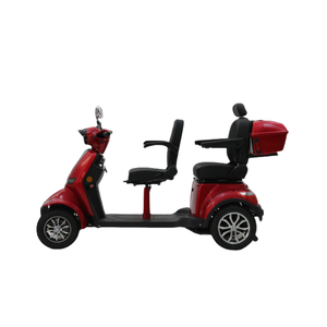 Patinete Eléctrico Biplaza para discapacitados Moto antideslizante de cuatro ruedas de 1000W con caja trasera - Product Image 4