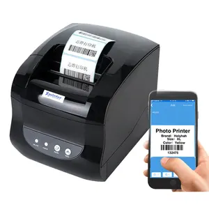 Hoge Snelheid 20-80Mm Lijm Ontvangst Barcode Label Thermische Printer 365B X Printer Voor Mobiele Windows