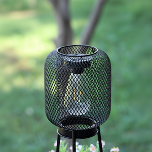 Lampes solaires en maille noire TSINYE <span class=keywords><strong>pour</strong></span> l'extérieur avec supports <span class=keywords><strong>pour</strong></span> plantes, lampadaire sur trépied alimenté par énergie solaire IP65 <span class=keywords><strong>pour</strong></span> jardin, patio, sans pot de fleurs - Product Image 5