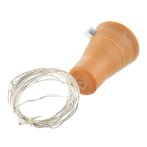 Năng lượng mặt trời 2M 20LED nút chai hình trang trí nội thất trang trí dây Đồng Cổ Tích chuỗi đèn - Product Image 3