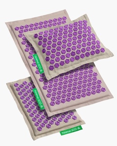 OEM Votre Mylon Lin naturel biologique Nouveau tapis de massage d'acupuncture à pointes Shakti tapis d'accupression et ensemble d'oreillers - Product Image 6