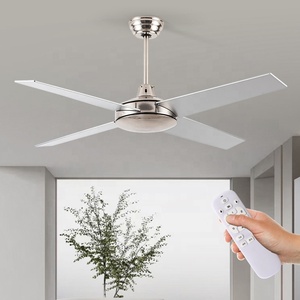48インチ52インチCBCESAA認定モダン4ブレード低ノイズ<span class=keywords><strong>DC</strong></span>モーターリモコンBldcシーリングファン