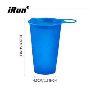 Vaso Plegable para Correr <span class=keywords><strong>IRun</strong></span>, Vaso de Agua Suave Personalizado para Maratón, Vaso Plegable de TPU para Senderismo, Vaso Portátil para Beber - Product Image 3