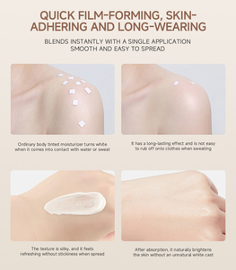 Vente en gros Toucher de renouvellement de la peau un teint nu crémeux Hydratant teinté sans eau Crème tonifiante imperméable <span class=keywords><strong>pour</strong></span> le corps - Product Image 3