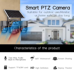 Yoosee APP 3Lens 4Screen AOV Wifi 4G 30MP IP PTZ CCTV Network Outdoor Bullet Solar Powered Wireless Security Surveillance <b>Camera</b> - Product Image 2