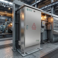 Boîtier de distribution à commutation automatique en acier inoxydable, double alimentation, type MCCB, pour générateur de secours d'urgence