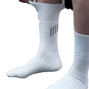 Men Custom Logo Crew Compression <b>Running</b> <b>Socks</b> – Coolmax Digital Printing Summer Cotton Cushion Bottom for Football - Product Image 1