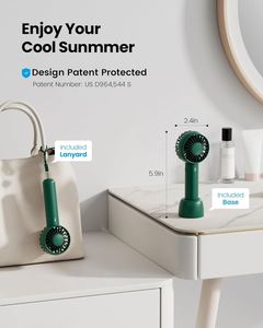 High Quality Customizable Mini Portable Handheld Rechargeable Fan for Outdoor Sports Summer Battery Operated for Household Use - Product Image 2
