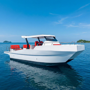Customized Aluminum Fiberglass Sport <b>Yacht</b> 6 Pax 120HP Outboard Engine River Cruising Transport Fishing Sightseeing UBI 766 7.6m - Product Image 1