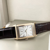 Nouvelle Tendance : Montre de Haute Qualité avec Petite Seconde, Réserve de Marche, Étanche, Verre Saphir Réversible, Cadran Gris Brossé Soleil, Acier Inoxydable