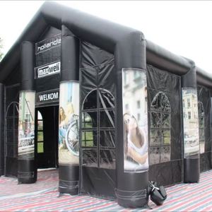 Hot Sale Waterproof Durable Sun Resistant Inflatable Camping Tent 12ft Electric Air <b>Pump</b> Custom Logo for Commercial Advertising - Product Image 1