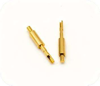 Conector de Sonda de Contacto Elástico con Resorte Chapado en Oro de Aleación de Cobre RF CY 090A 3-100 para Pruebas de Alta Frecuencia ISO9001