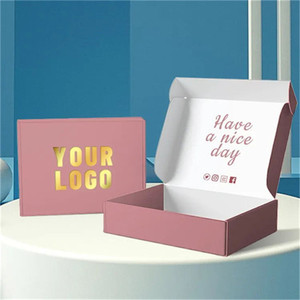 Custom Logo scatola regalo stampata <span class=keywords><strong>per</strong></span> i <span class=keywords><strong>neonati</strong></span> con rivestimento UV goffratura laminazione opaca su cartone ondulato - Product Image 2
