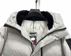 Real North Winter High-end Black Gold <b>White</b> Goose Down Long <b>Puffer</b> <b>Jacket</b> Women and Hooded Thick Warm Coat Face Colors Available - Product Image 5