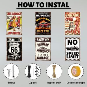 Wholesale Custom Design Vintage Metal <strong>Sign</strong> Plaque Retro Tin Plate <strong>Sign</strong> for Bar Garage Wall Decor - Product Image 5