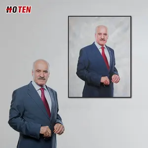 Ritratto a Olio <span class=keywords><strong>su</strong></span> <span class=keywords><strong>Tela</strong></span> 100% Fatto a Mano in Stile Moderno del Marchio Originale HOTEN, da Foto per Uso Decorativo - Product Image 1