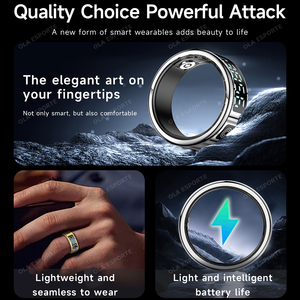 แหวนสมาร์ทใหม่ หน้าจอ LED ตรวจสอบสุขภาพ รองรับโหมดกีฬาหลากหลาย วัดอัตราการเต้นของหัวใจ กันน้ำ 5ATM พร้อมกล่องชาร์จ - Product Image 6