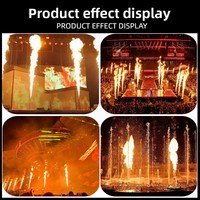 Machine à effets de flamme haute performance, 220V CA, à double commande, à tête simple ou triple, pour discothèques et bars