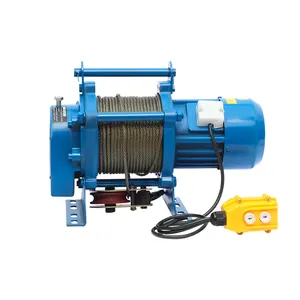 China Supplier KCD type electric small 220 volt winch for sale cable wire rope electric winch lifting hoist