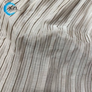 Di alta qualità leggero e traspirante di lusso 100% poliestere Plain Crinkle Crinkle Chiffon tessuto per il vestito - Product Image 3