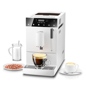 Cuisine Bureau Cappuccino Latte <span class=keywords><strong>Cafetière</strong></span> Machine Espresso Automatique <span class=keywords><strong>avec</strong></span> <span class=keywords><strong>Filtre</strong></span> Moulin <span class=keywords><strong>Intégré</strong></span>, Programmable, Mousseur à Lait - Product Image 3
