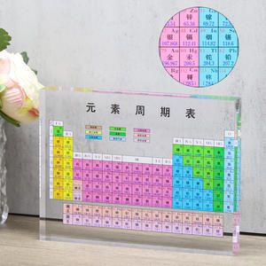 Tablero de exhibición de cristales de la tabla periódica, elementos químicos acrílicos, ayuda educativa para la enseñanza, para la escuela y decoración del hogar, regalo - Product Image 4