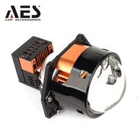 Lente de proyector biled de prisma láser doble S600 de 3 pulgadas AES Premium para Faro de coche universal 9005 9006 H1 H4 H7 H11