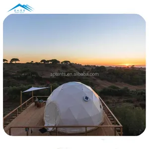 Geo курорт Кемпинг капсулы гламурный купол тента для пустыни cupola geodetica