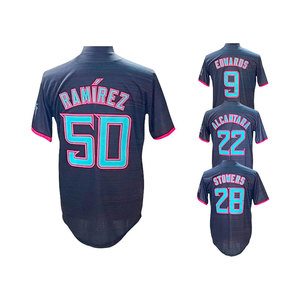 2025 thành phố kết nối khâu bóng chày Jerseys Miami 9 Edwards 22 Alcantara 28 stowers 50 ramirez - Product Image 3