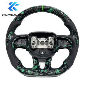 Volant de voiture en fibre de carbone forgée avec LED pour <span class=keywords><strong>Dodge</strong></span> Charger Challenger Durango Demon <span class=keywords><strong>SRT</strong></span> Journey RT <span class=keywords><strong>Viper</strong></span> Ram TRX SXT Hellcat - Product Image 4
