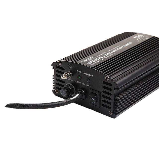 12V 10amp Battery Charger Battery Electric 10A 2 Years  CARSPA or OEM Aluminum Alloy Colour Box EU/AU/UK/US
