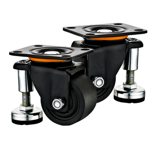 2''2.5''3''Type a Plate 107*82 Heavy Duty Low Center of Gravity Nylon <strong>Caster</strong> with Support Feet Refrigerator <strong>Caster</strong> Wheels - Product Image 6
